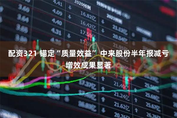 配资321 锚定“质量效益” 中来股份半年报减亏增效成果显著